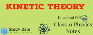 Read more about the article Kinetic Theory of Gases Class 11 Notes Physics Notes – Download PDF for JEE/NEET