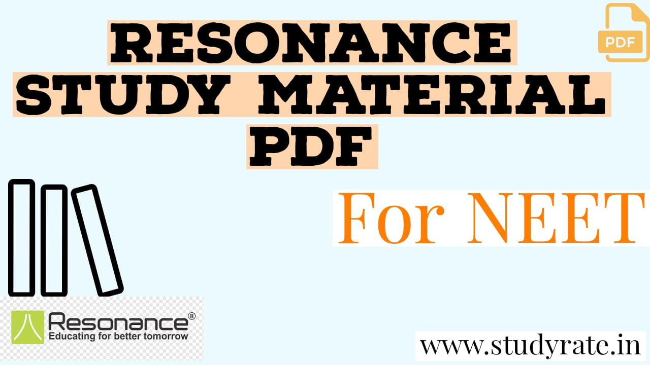 Read more about the article Resonance Study Material for NEET PDF: Biology for FREE | Resonance Biology Modules PDF