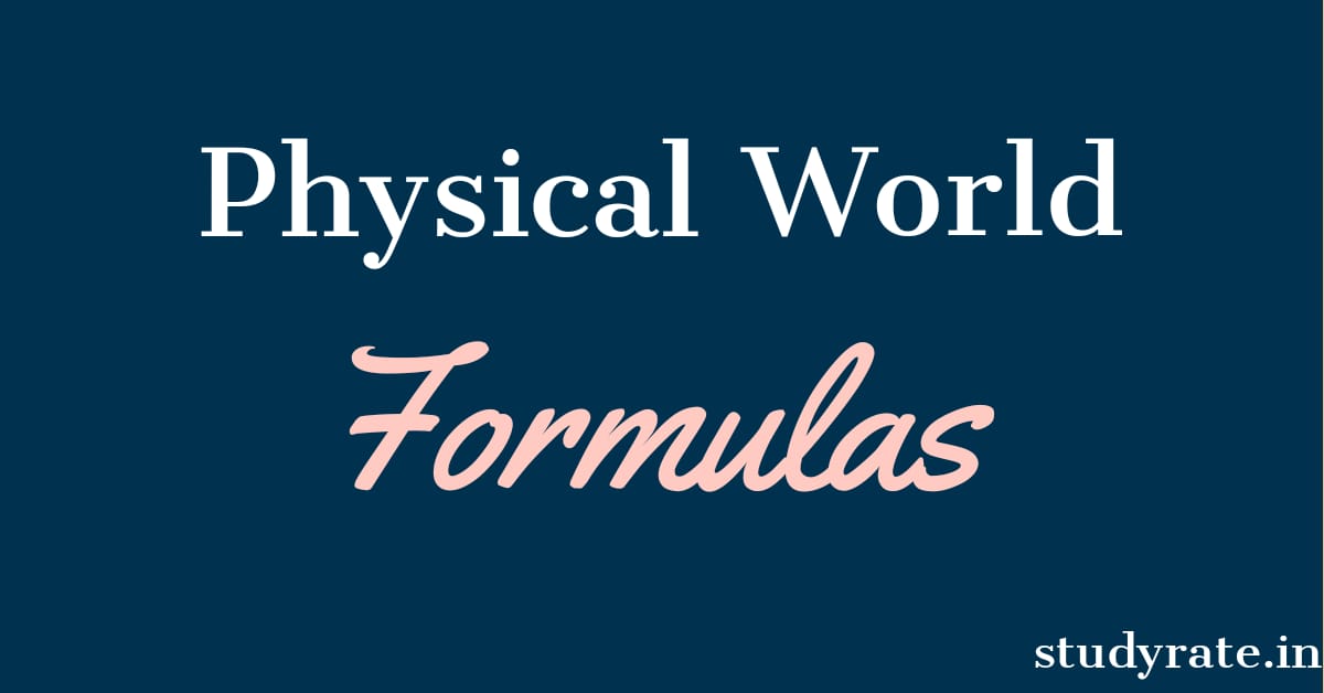 Read more about the article Physical World: All formulas Class 11 Physics for JEE/NEET PDF