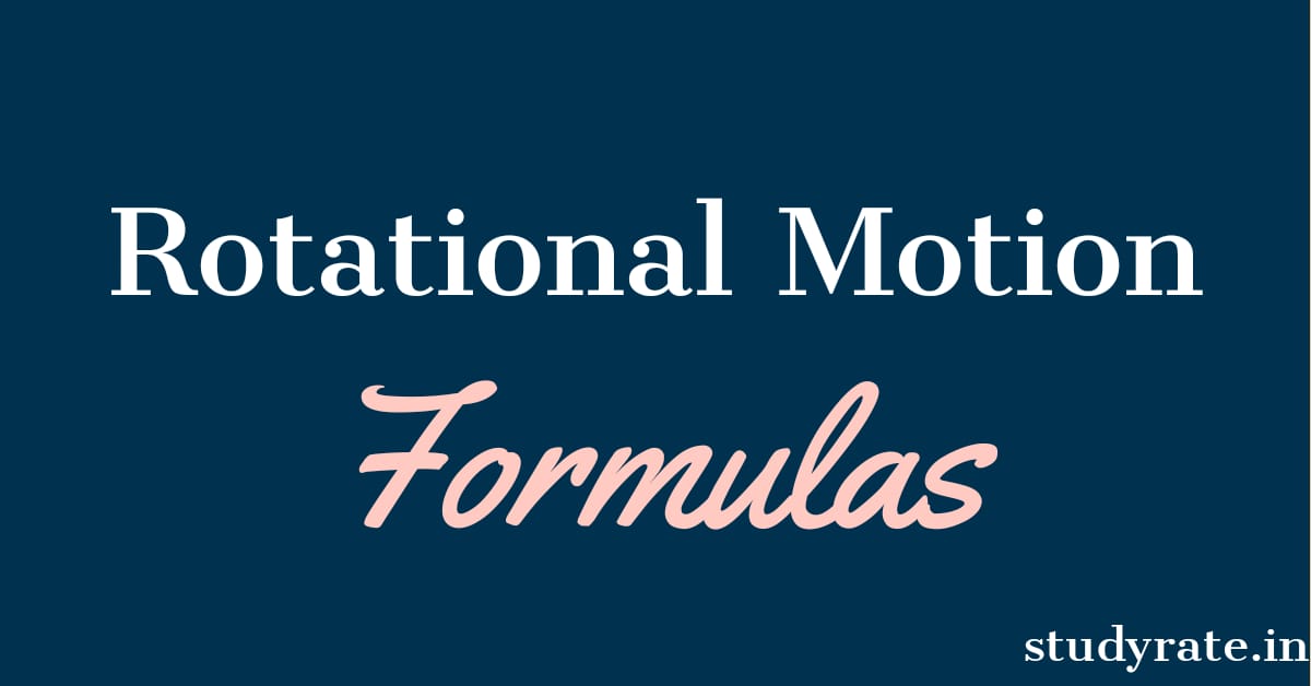 Read more about the article Rotational Motion: All formulas Class 11 Physics for JEE/NEET PDF