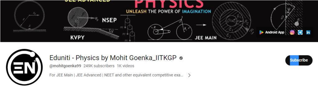 Eduniti - Physics by Mohit Goenka_IITKGP 